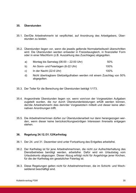 Kollektivvertrag - fsg gemeinsam aktiv