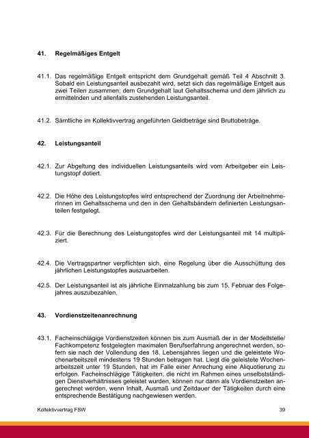 Kollektivvertrag - fsg gemeinsam aktiv