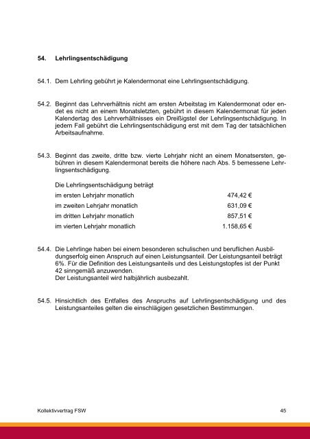 Kollektivvertrag - fsg gemeinsam aktiv