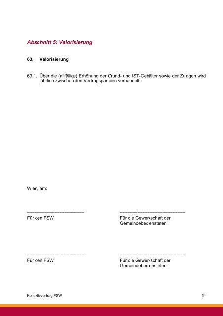 Kollektivvertrag - fsg gemeinsam aktiv