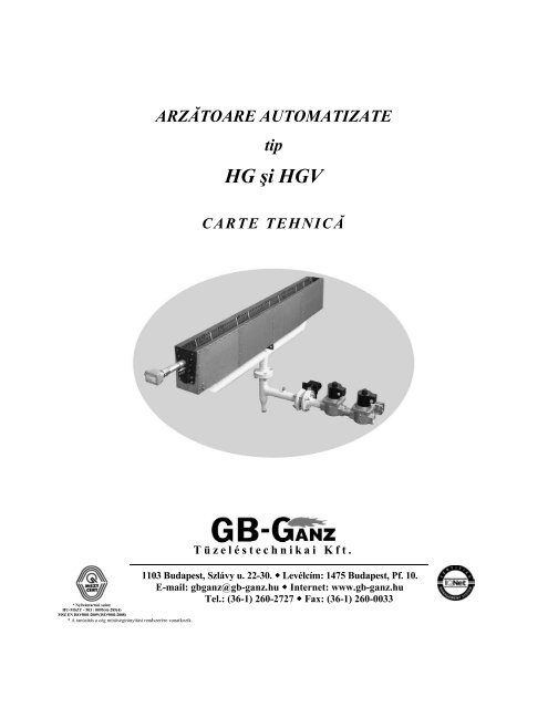 birthday confusion pleasant Carte tehnica HG, HGV.pdf - GB-Ganz Romania Termotehnica SRL
