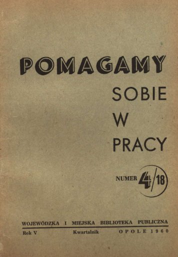 SOBIE W PRACY - Opolska Biblioteka Cyfrowa