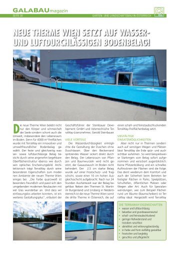 neue therme wien setzt auf wasser- und luftdurchlässigen ...