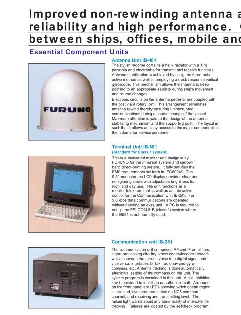 FELCOM 81 Brochure - Furuno USA