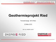 Geothermieprojekt Ried