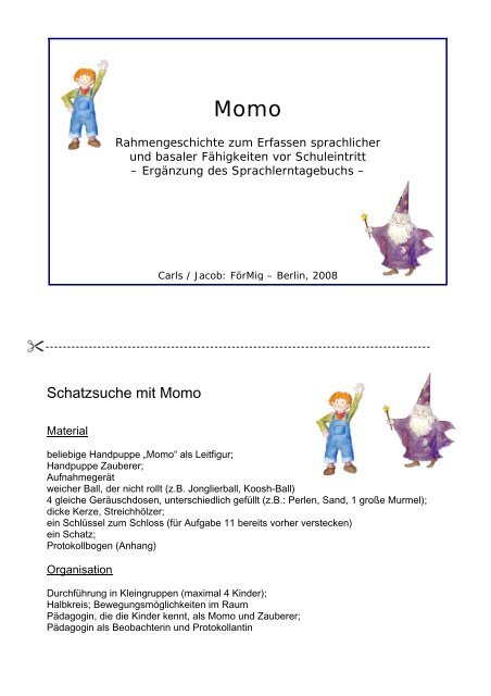 Momo Beobachtungsverfahren für basale und ... - FörMig Berlin