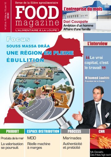 UNE RÉGION EN PLEINE ÉBULLITION - FOOD MAGAZINE