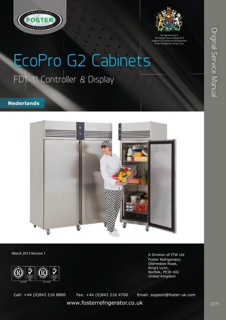 EcoPro G2 Cabinets - Foster Spares & Service