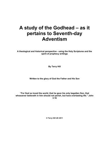 A Study on the Godhead.pdf - Friends of the Sabbath Australia