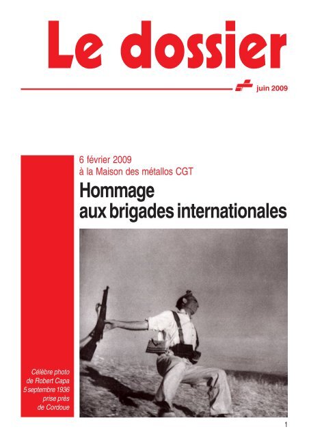 Hommage aux brigades internationales - Féderation - La cgt