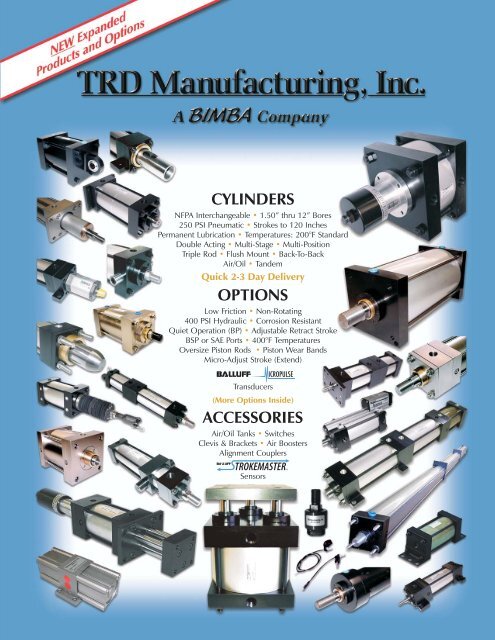 The items listed below are all included in TRD's ... - Fluidraulics Inc