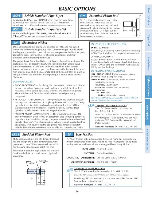 The items listed below are all included in TRD's ... - Fluidraulics Inc