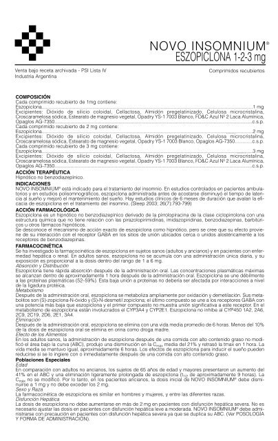 Orden De Eszopiclona