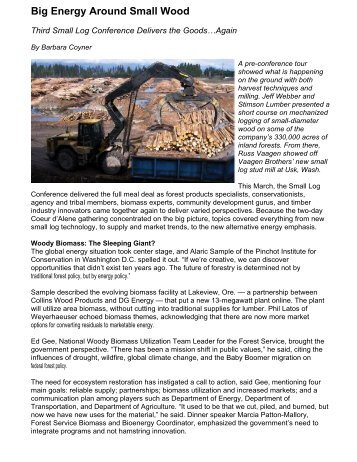 to download a PDF of this article. - Logging and Sawmilling Journal