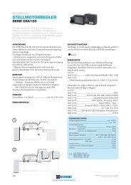 STELLMOTORREGLER SERIE CRA120 - Esbe