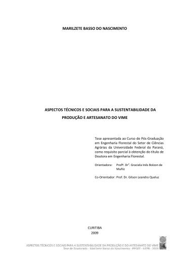 Tese em PDF - departamento de engenharia florestal - ufpr ...