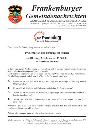 Frankenburger - Frankenburg.com