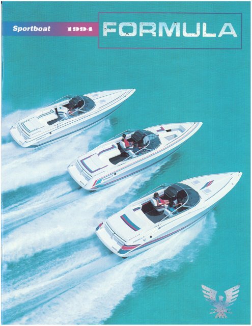 1994 Formula SportBoat Brochure.pdf - Formula Boats