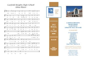 2012 Award Program - Garfield Heights City Schools