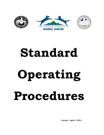 Standard Operating Procedures - Flathead County, Montana