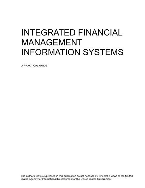 Integrated Financial Management Information Systems: A ... - Frp2.org