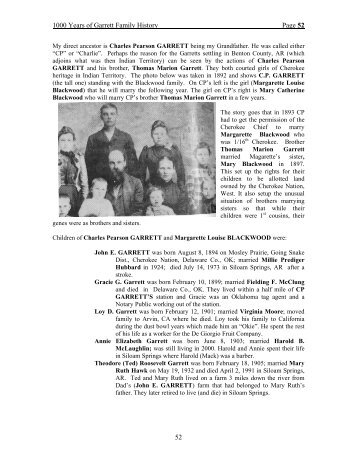 1000 Years of Garrett Family History Page 52 52