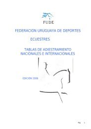 Reglamento Nacional y Tablas de Adiestramiento - FUDE