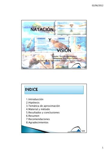 NATACIÓN Y VISIÓN - Fundación Visión COI