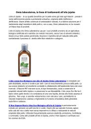 Omia laboratoires, la linea di trattamenti all’olio jojoba