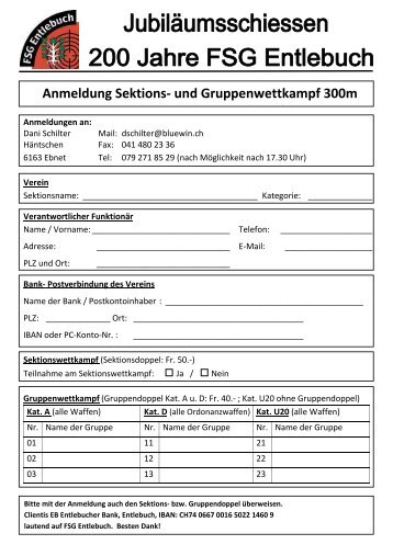 Anmeldeformular per Post oder Fax (hier klicken) - FSG Entlebuch