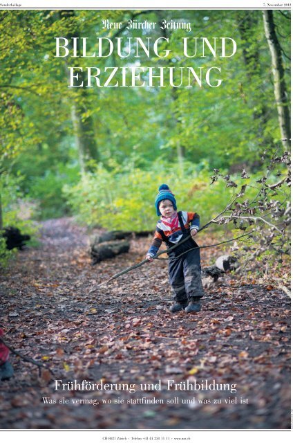 Frühförderung und Frühbildung - Frühkindliche Bildung in der Schweiz