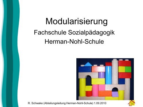 Vortrag Frau Ruth Schwake zur Modularisierung der Ausbildung