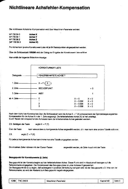 Technisches Handbuch TNC 246 B - heidenhain - DR. JOHANNES ...