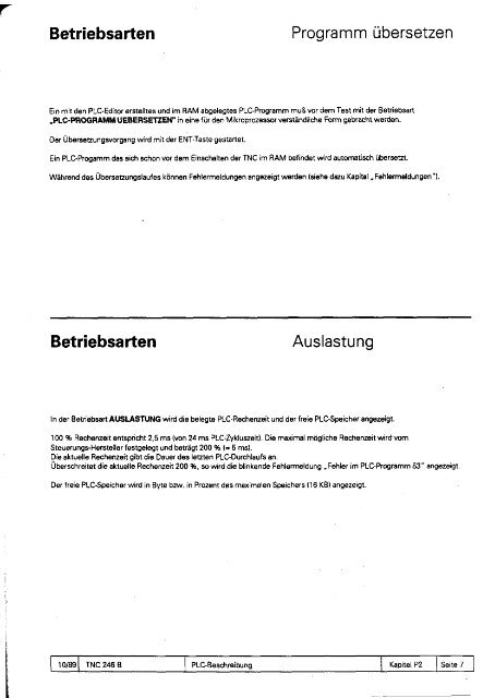 Technisches Handbuch TNC 246 B - heidenhain - DR. JOHANNES ...