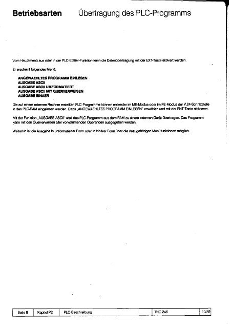 Technisches Handbuch TNC 246 B - heidenhain - DR. JOHANNES ...