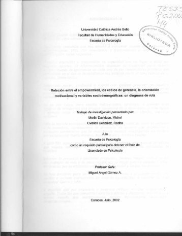 Tesis en pdf - Universidad Católica Andrés Bello