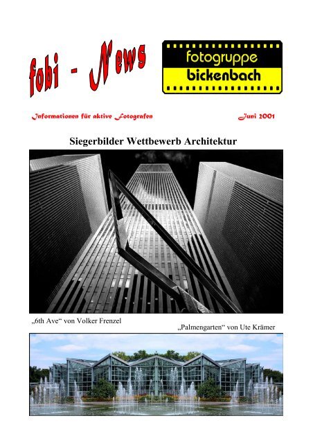 Siegerbilder Wettbewerb Architektur - Fotogruppe Bickenbach