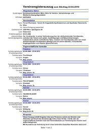 Download Vereinsregisterauszug - FORUM!pharmazie