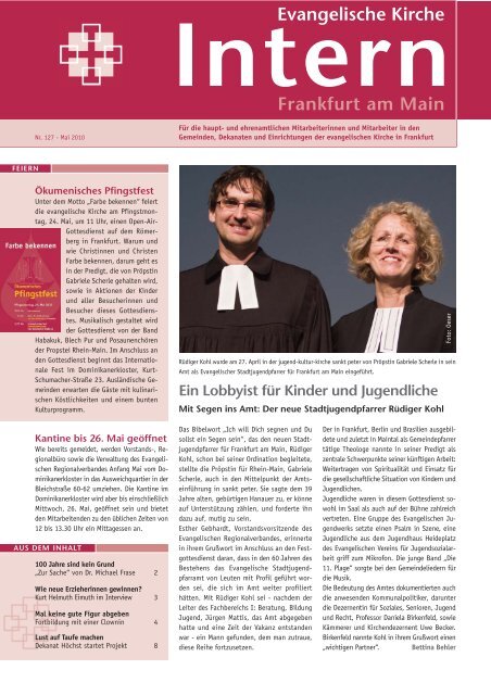 Ausgabe Nr. 127 - Mai 2010 - Evangelische Kirche Frankfurt am Main