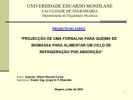 Projecção De Uma Fornalha Para Queima De Biomassa Para ...