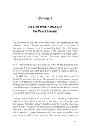 CHAPTER 1 THE FIRST WORLD WAR AND THE PEACE TREATIES