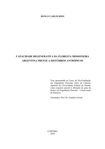 Tese em PDF - departamento de engenharia florestal - ufpr ...