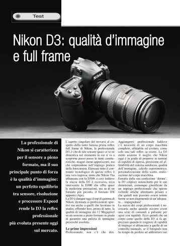 NIKON D3 - Fotografia.it