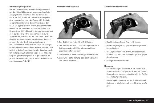 M8.2 Bedienungsanleitung - Leica Camera AG