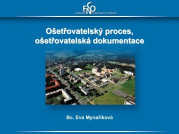 Ošetřovatelský proces, ošetřovatelská dokumentace
