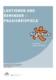 lektionen und reminder – praxisbeispiele - Fit for Future