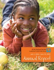 Annual Report - Foundation for Baltimore County Public Library