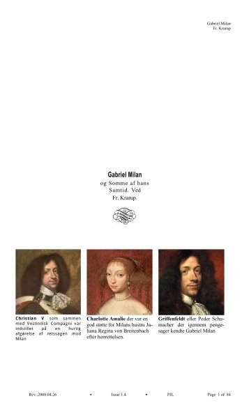 Gabriel Milan og Somme af hans Samtid. - gabrielmilan.dk