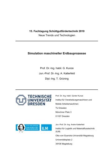 Simulation maschineller Erdbauprozesse - Baumaschine.de