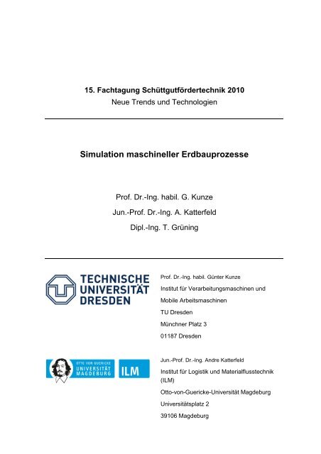 Simulation maschineller Erdbauprozesse - Baumaschine.de